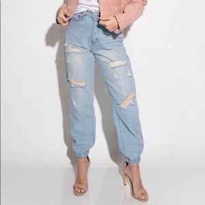 Kittenish Jean jogger